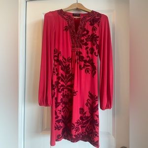 Red dress from Hale Bob